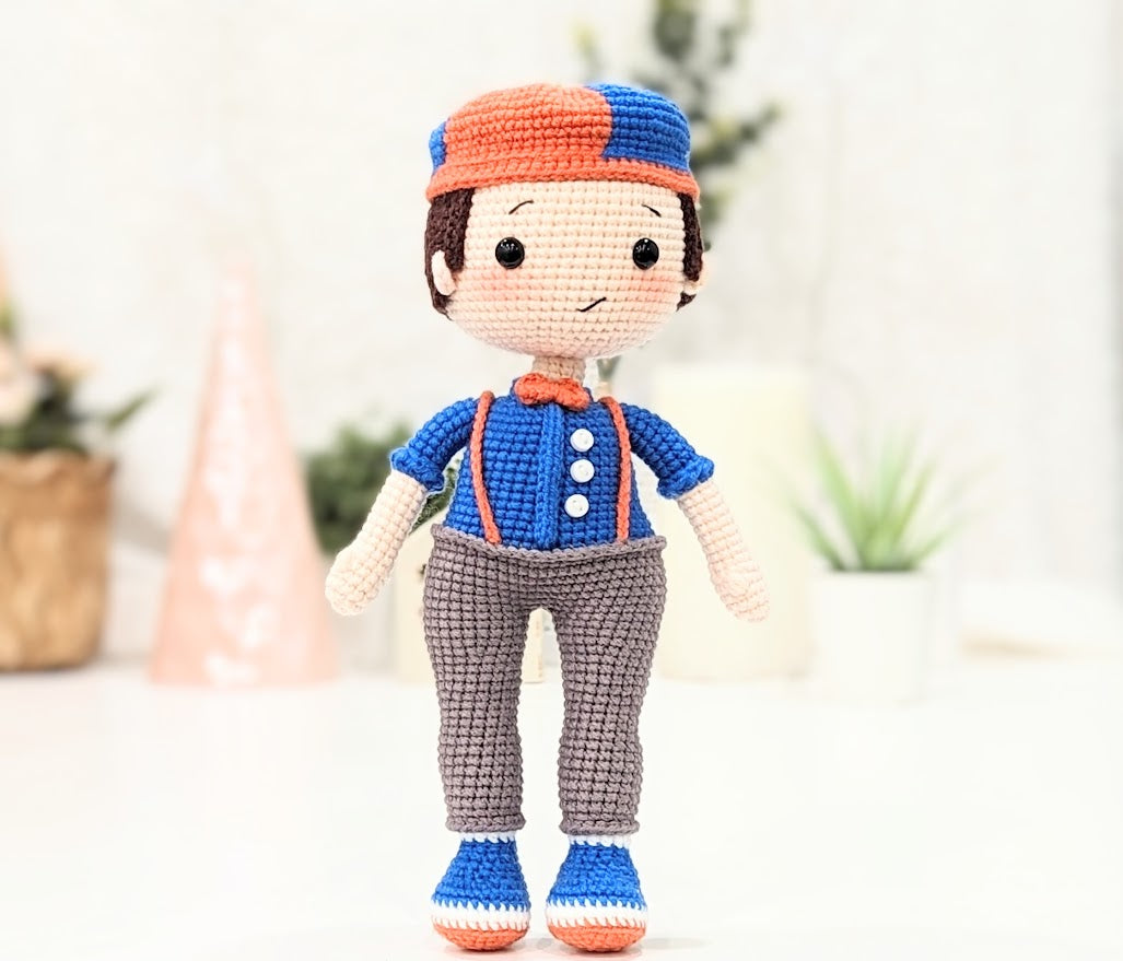 Blippy Doll - Ready to Ship - Handmade Amigurumi Crochet