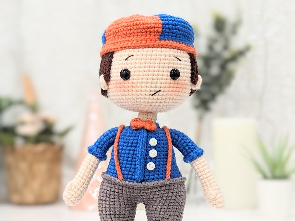 Blippy Doll - Ready to Ship - Handmade Amigurumi Crochet