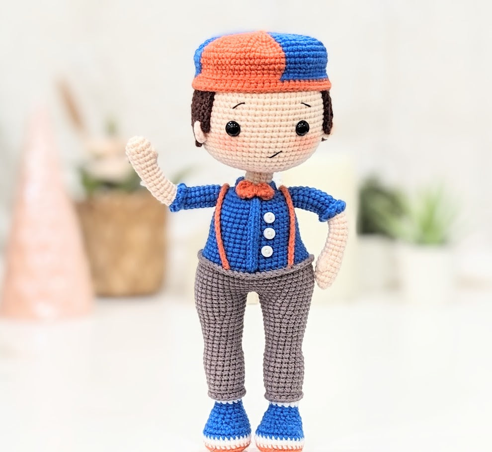 Blippy Doll - Ready to Ship - Handmade Amigurumi Crochet
