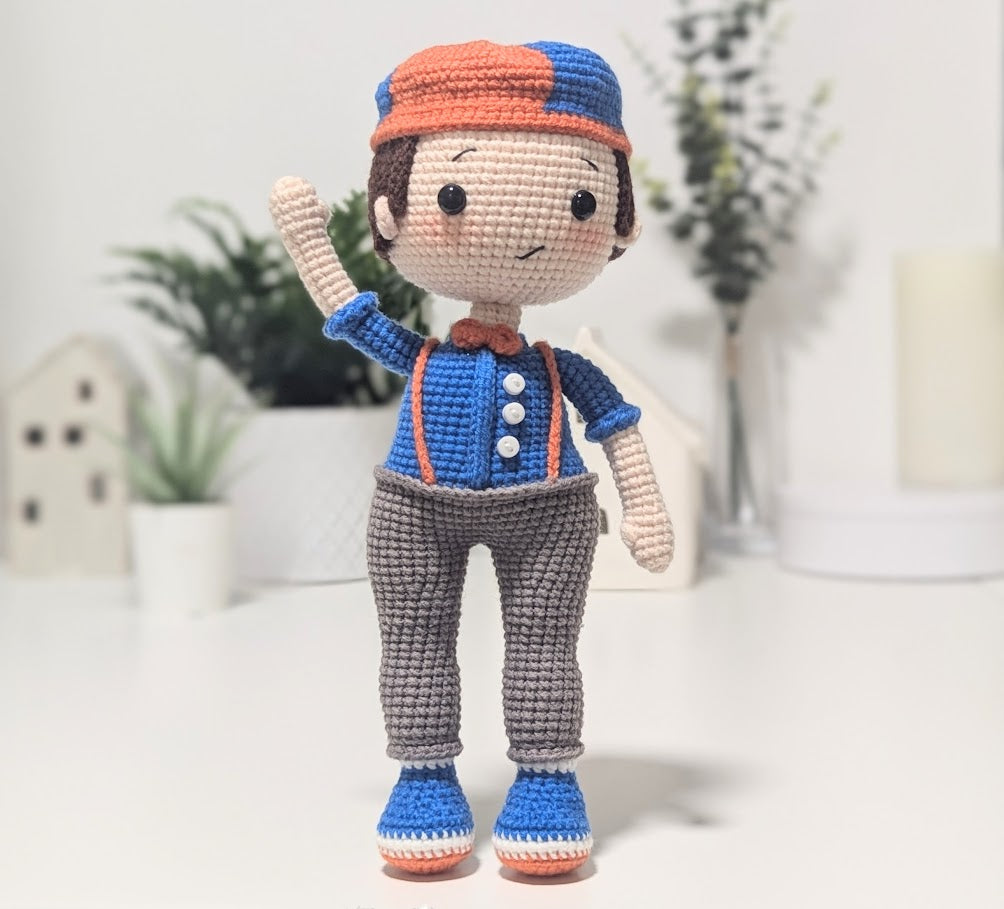 Blippy Doll - Ready to Ship - Handmade Amigurumi Crochet