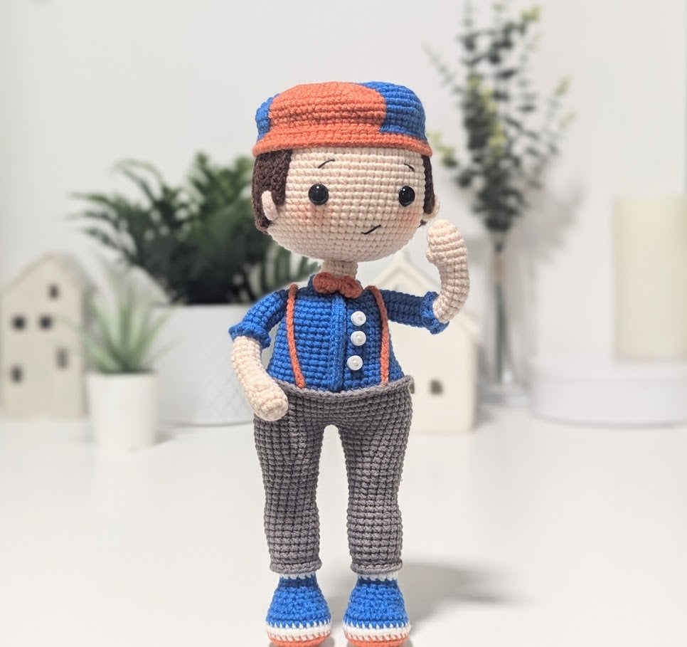 Blippy Doll - Ready to Ship - Handmade Amigurumi Crochet