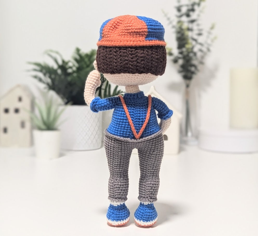 Blippy Doll - Ready to Ship - Handmade Amigurumi Crochet