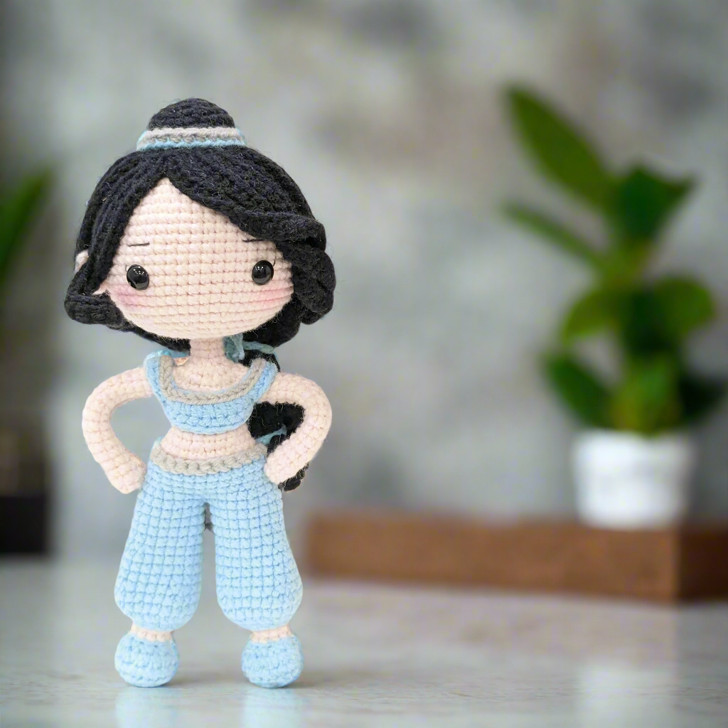 Handmade Crochet Disney Princess Amigurumi Dolls - Posable & Ready to Ship
