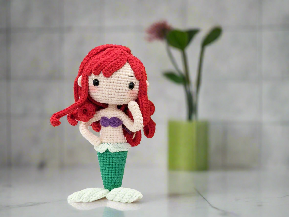 Handmade Crochet Disney Princess Amigurumi Dolls - Posable & Ready to Ship