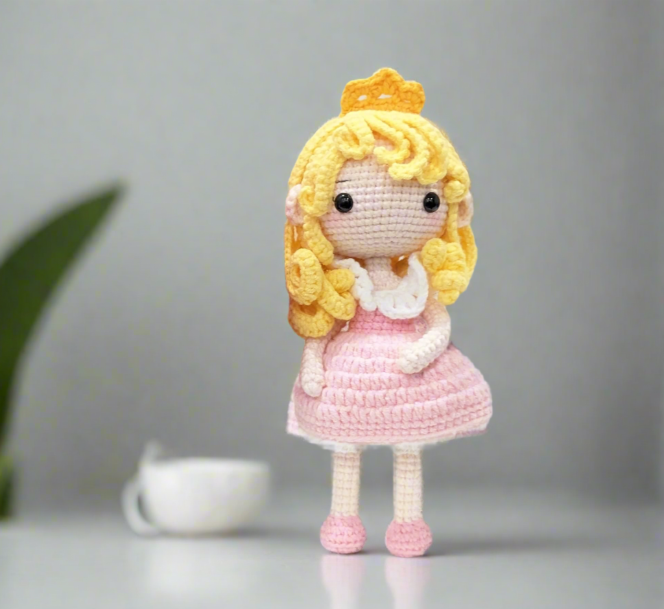 Handmade Crochet Disney Princess Amigurumi Dolls - Posable & Ready to Ship