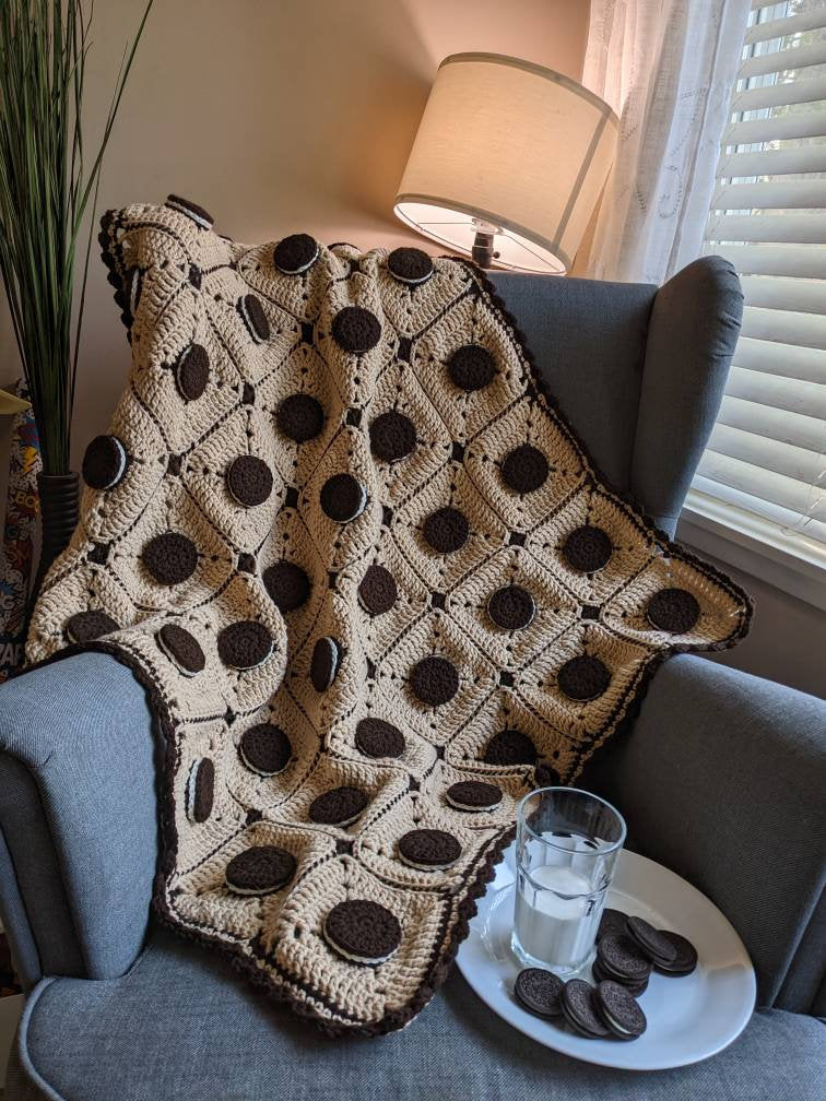 Crochet baby blanket, Oreo blanket, Christmas present, birthday gifts, Christmas blanket,baby gift