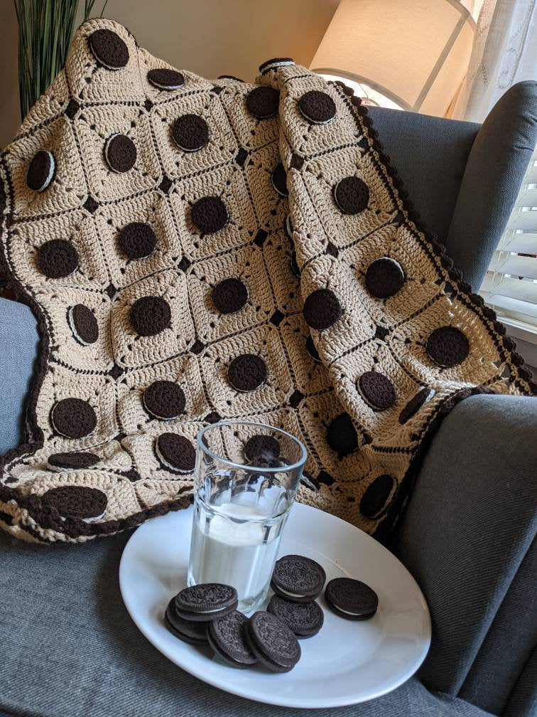 Crochet baby blanket, Oreo blanket, Christmas present, birthday gifts, Christmas blanket,baby gift