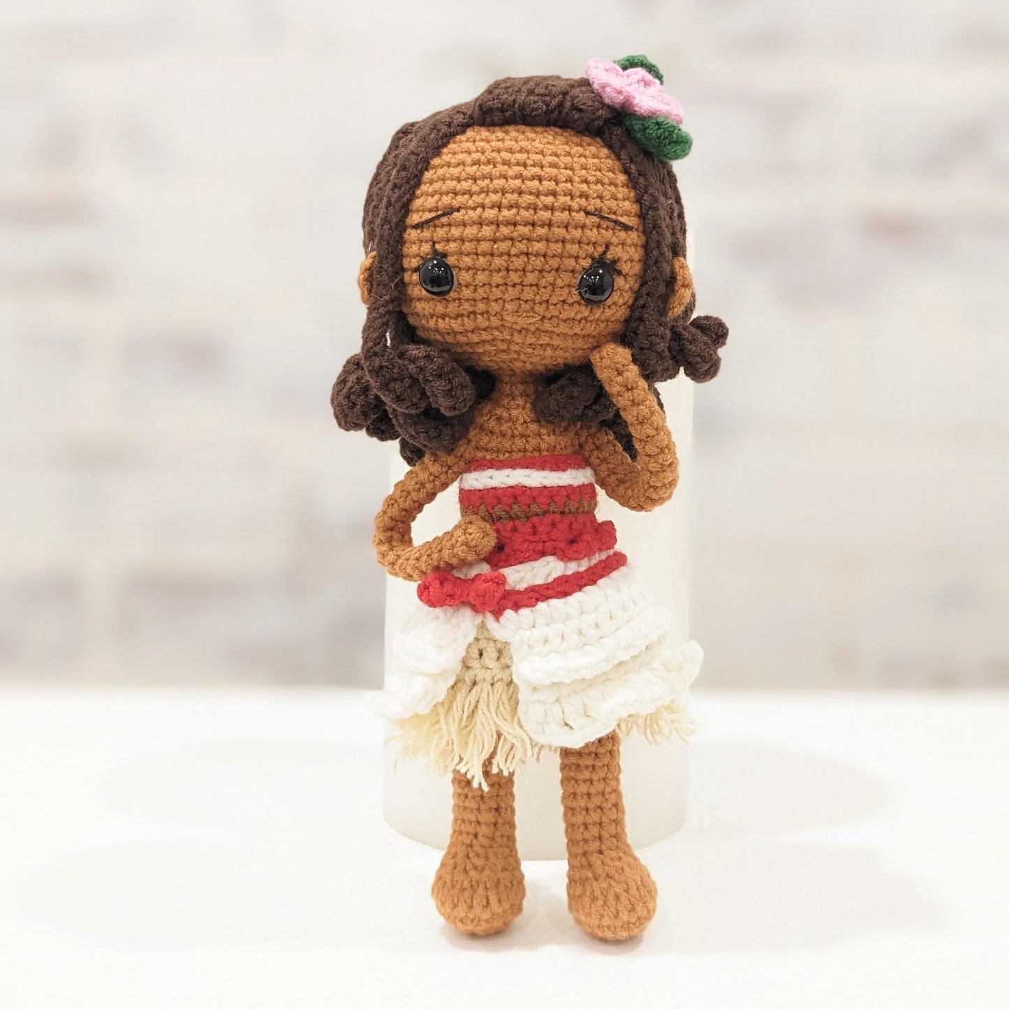 Princess Dolls, Posable Handmade Crochet Amigurumi Dolls Moana, Cinderella, Belle, Snow White, Rapunzel, Tiana, Jasmine, Merida