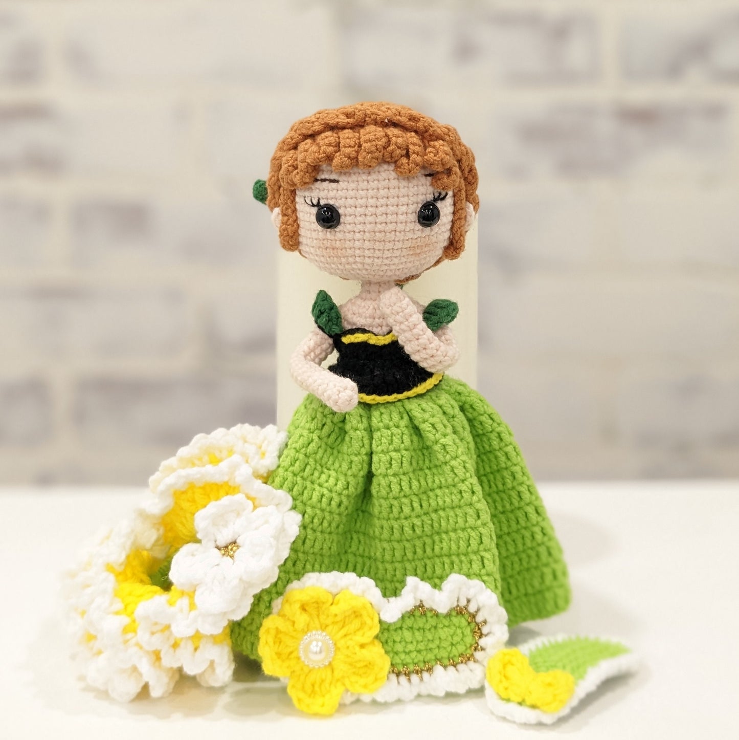 Princess & Fairy Tale Dolls with Matching Hair Accessories, Handmade Crochet Amigurumi, Christmas or Birthday gift