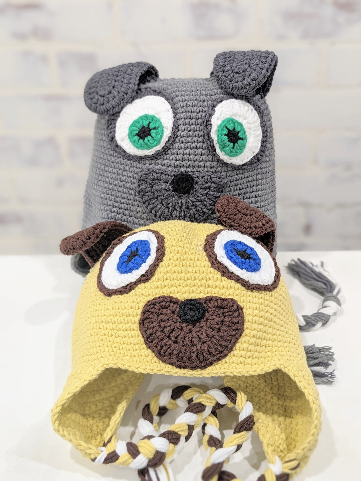 Puppy Dog Pals, Bingo & Rolly, Handmade Crochet Beanie, Toque, Winter Hat with Ear Flaps, Christmas Present!