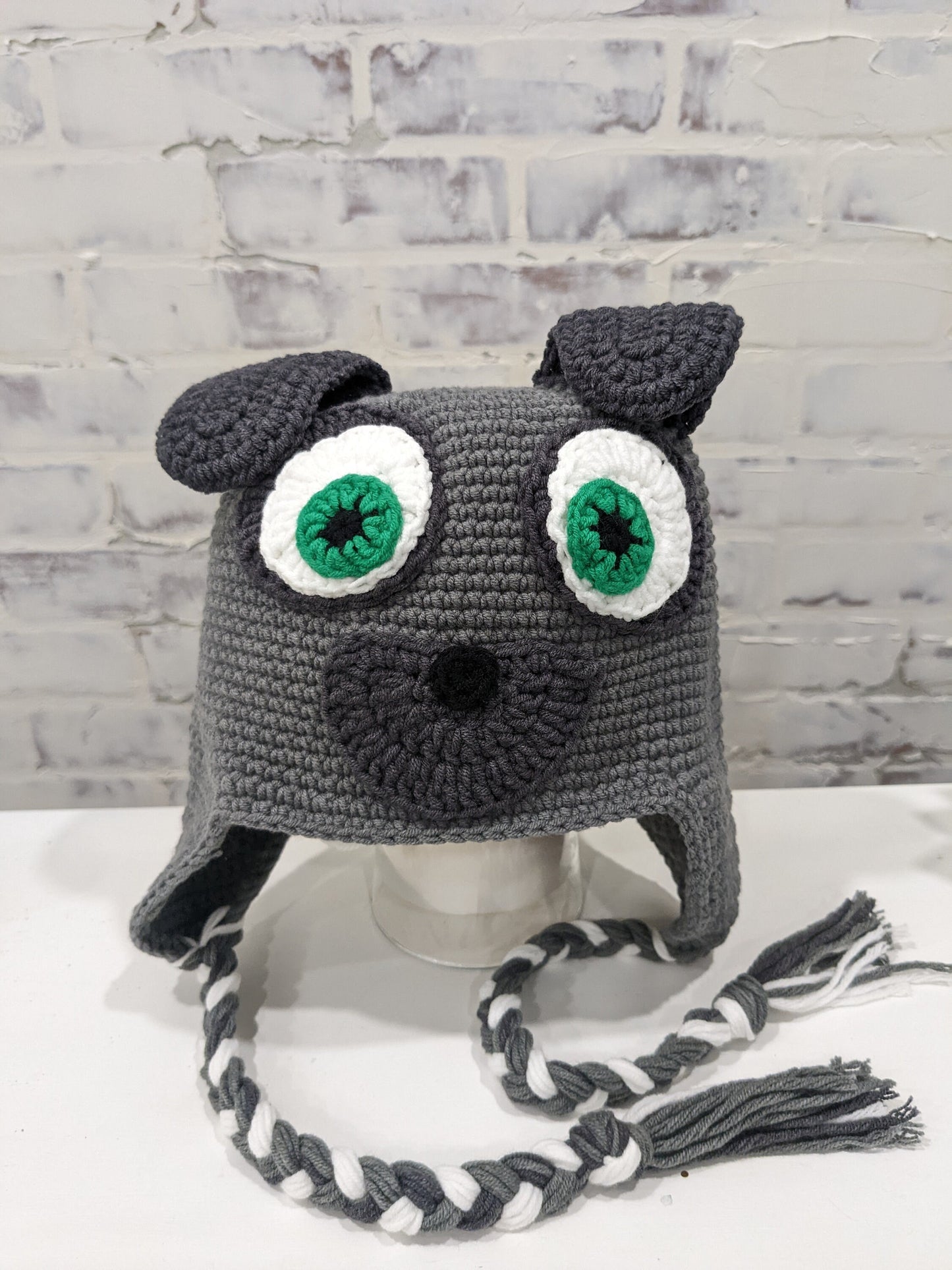 Puppy Dog Pals, Bingo & Rolly, Handmade Crochet Beanie, Toque, Winter Hat with Ear Flaps, Christmas Present!