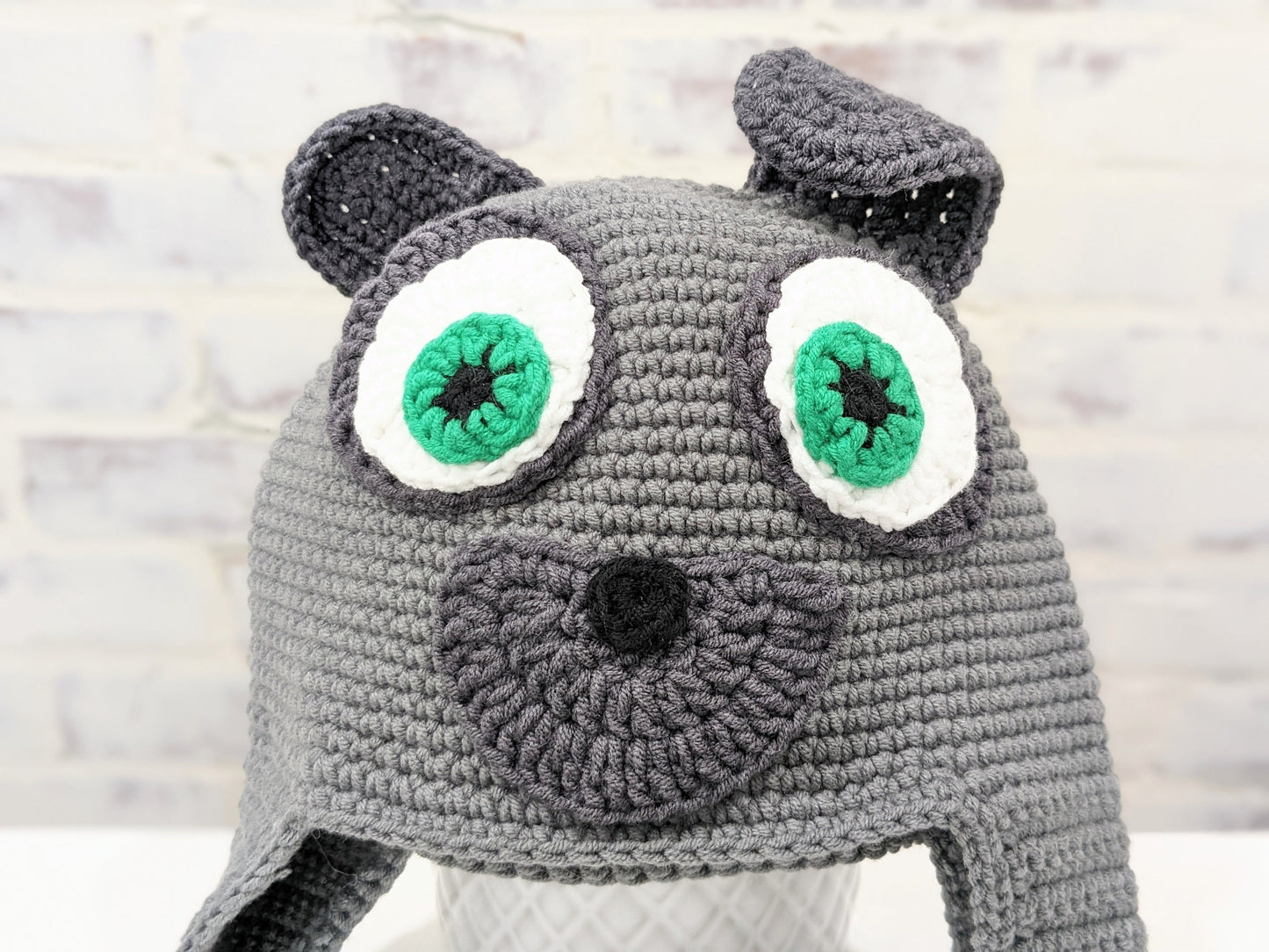 Puppy Dog Pals, Bingo & Rolly, Handmade Crochet Beanie, Toque, Winter Hat with Ear Flaps, Christmas Present!