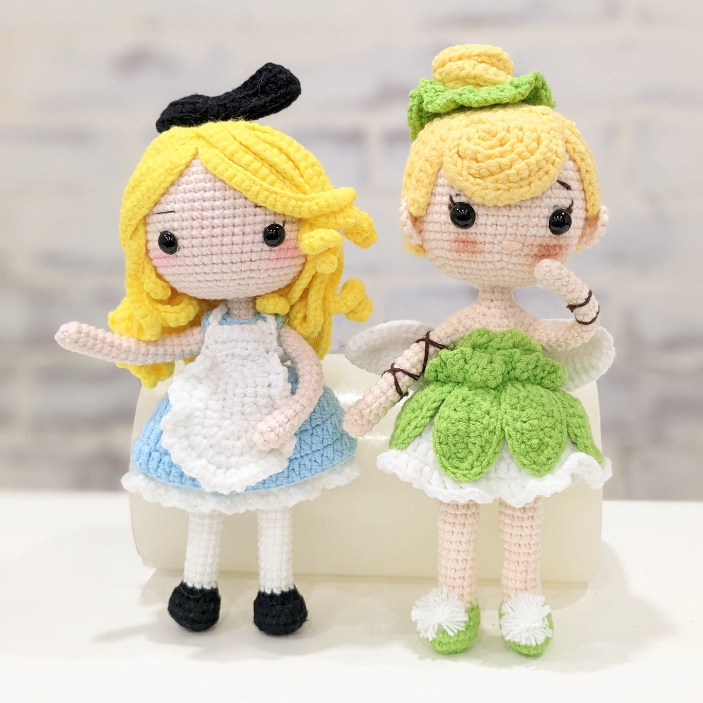Princess Dolls, Posable Handmade Crochet Amigurumi Dolls Moana, Cinderella, Belle, Snow White, Rapunzel, Tiana, Jasmine, Merida
