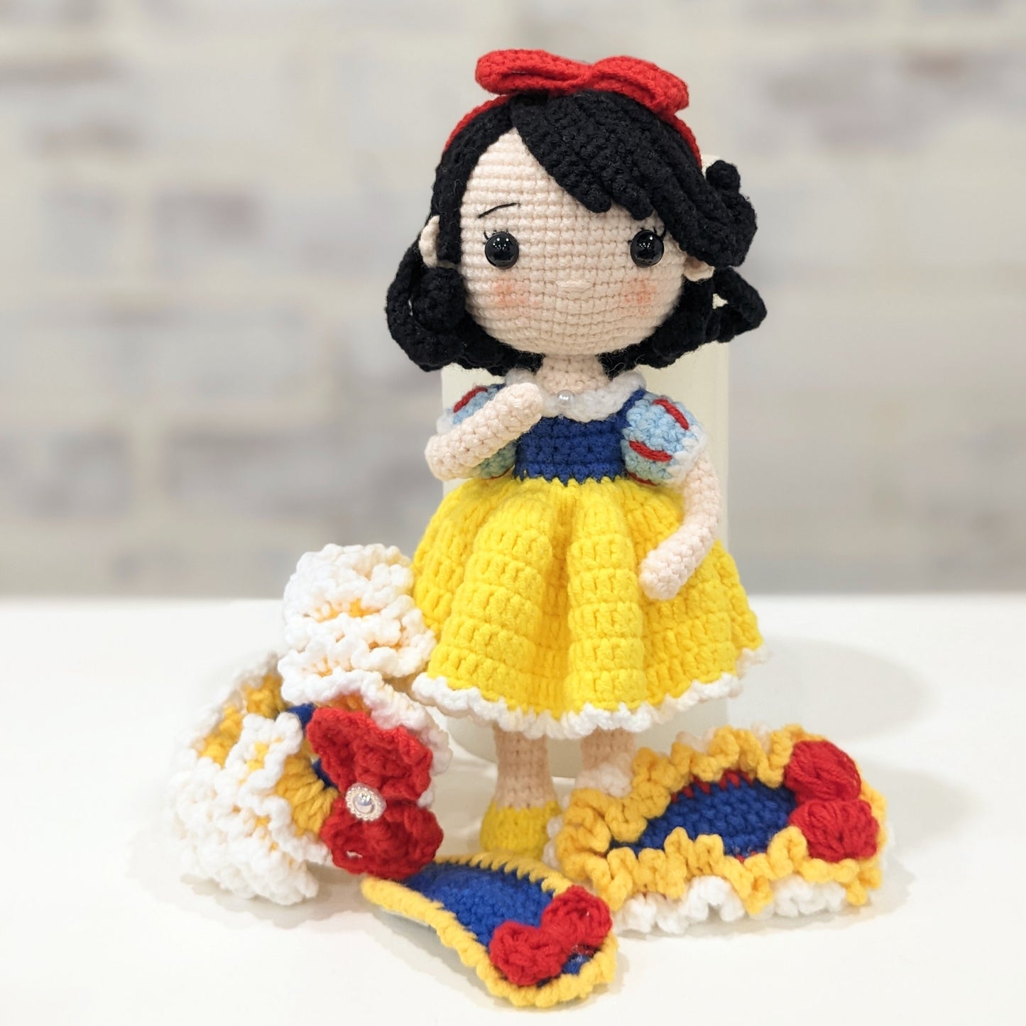 Princess & Fairy Tale Dolls with Matching Hair Accessories, Handmade Crochet Amigurumi, Christmas or Birthday gift