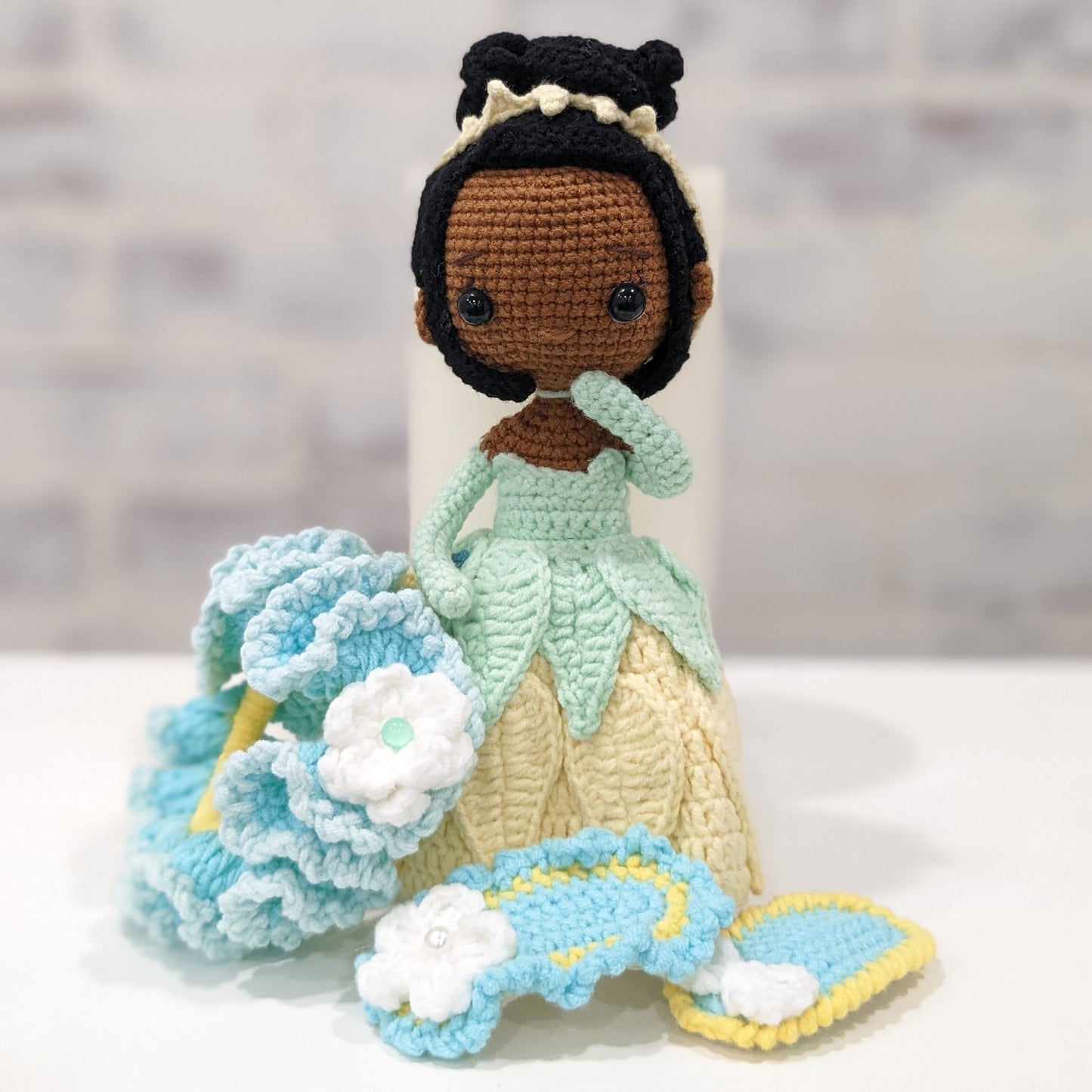 Princess & Fairy Tale Dolls with Matching Hair Accessories, Handmade Crochet Amigurumi, Christmas or Birthday gift