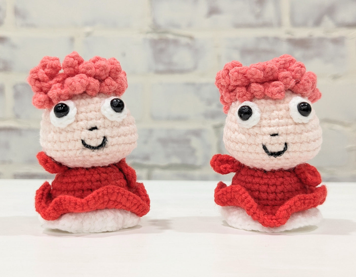 Ponyo Doll Handmade Crochet Amigurumi, Studio Ghibli, Miyazaki
