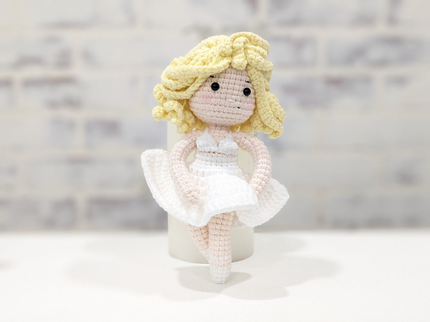 Marilyn Monroe Handmade Crochet Amigurumi Doll