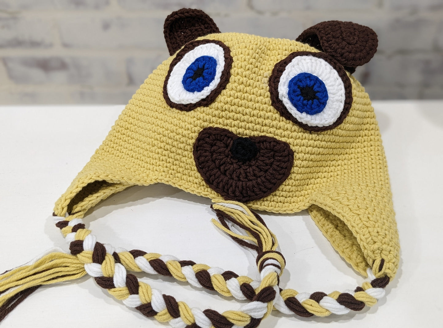 Puppy Dog Pals, Bingo & Rolly, Handmade Crochet Beanie, Toque, Winter Hat with Ear Flaps, Christmas Present!