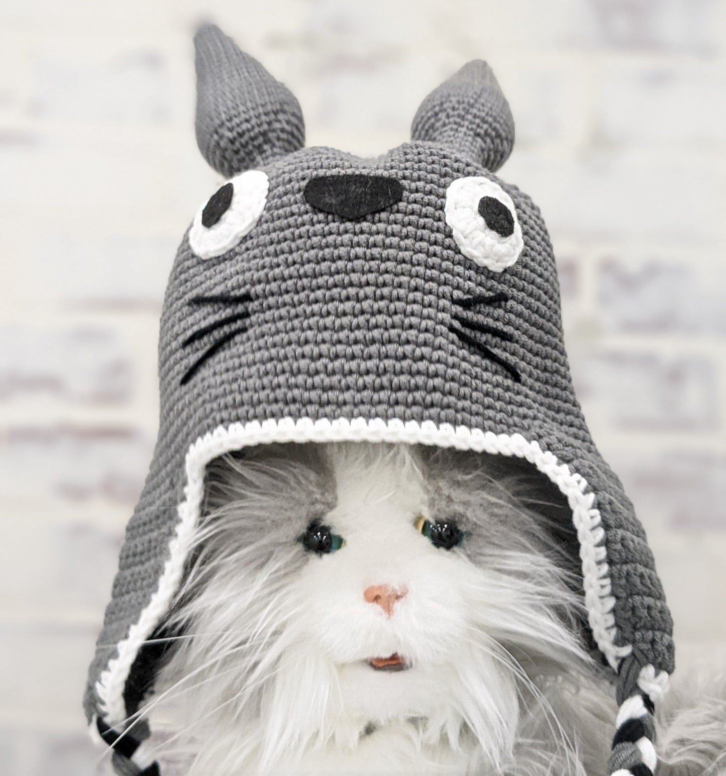 Totoro Winter Hat with Ear Flaps, Beanie, Toque,,