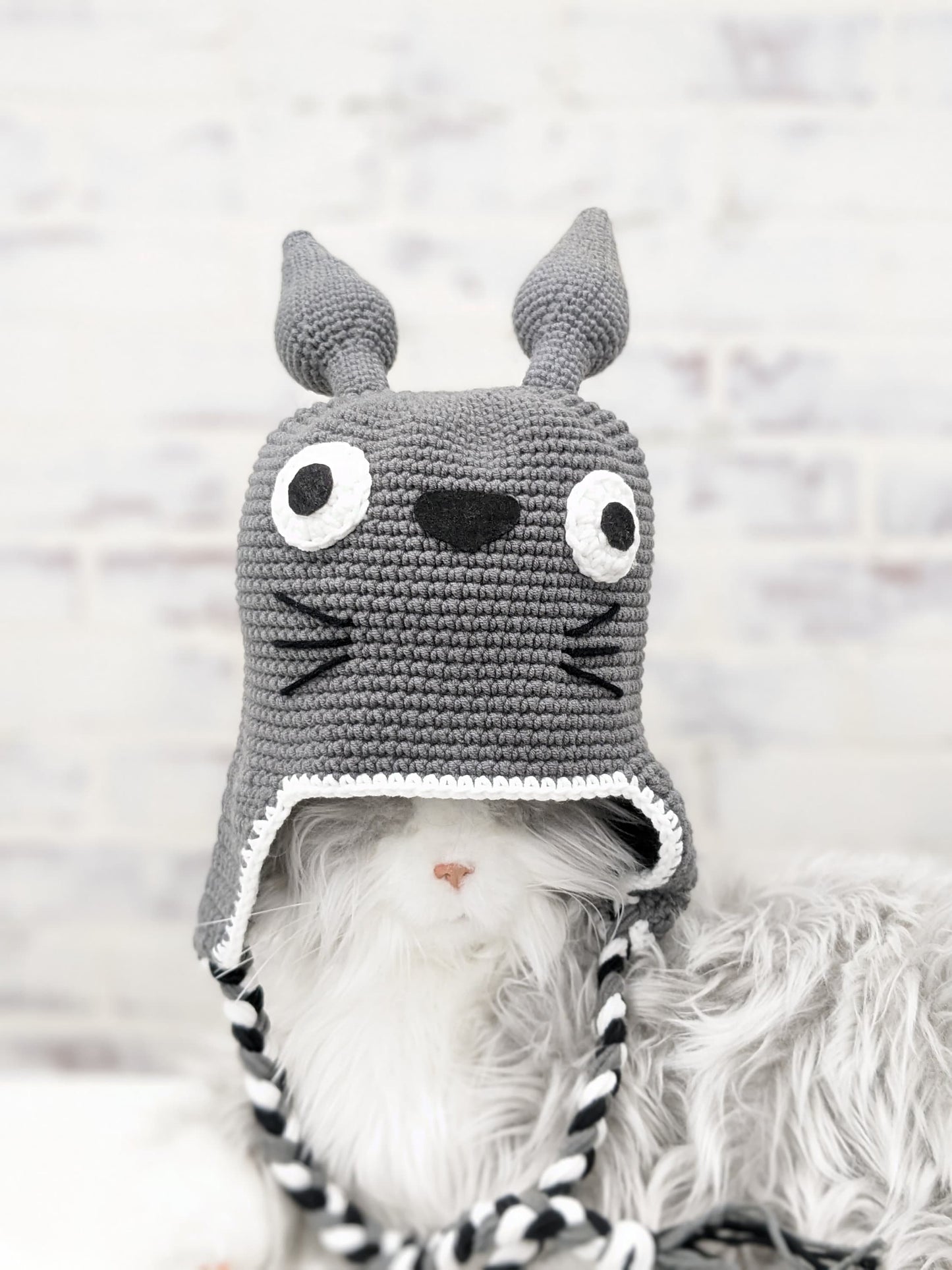 Totoro Winter Hat with Ear Flaps, Beanie, Toque,,