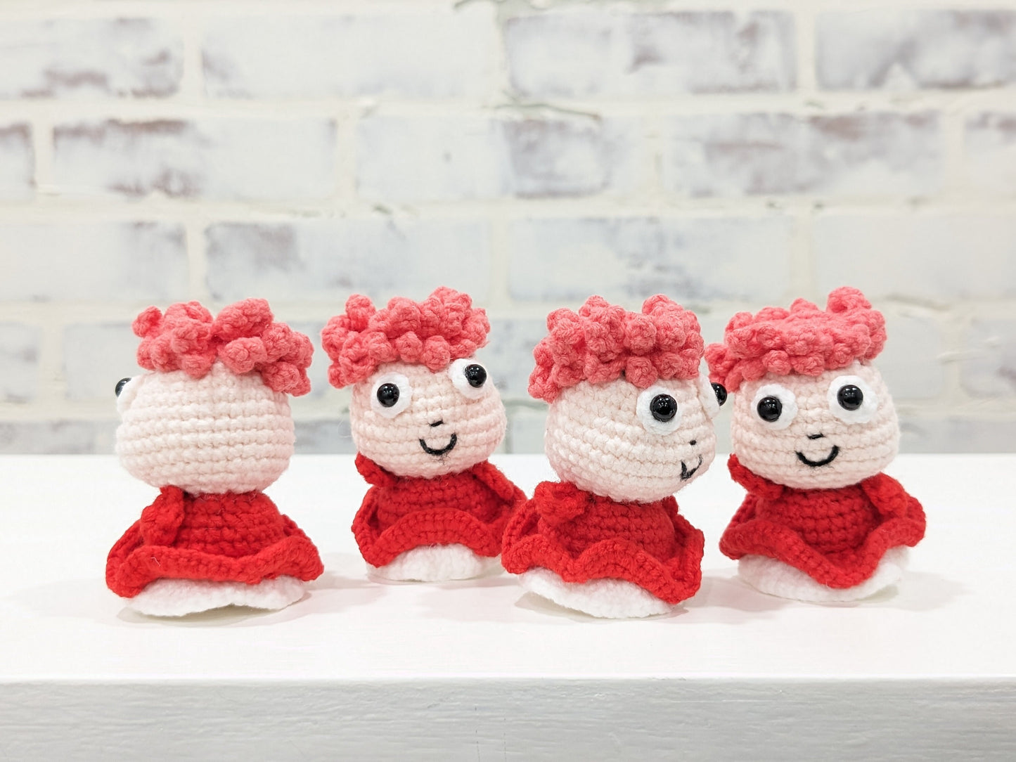 Ponyo Doll Handmade Crochet Amigurumi, Studio Ghibli, Miyazaki