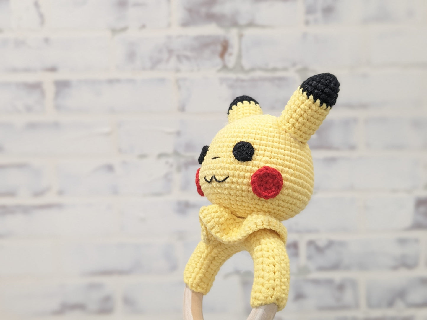 Baby rattle and Lovey, Crib Toys, Pikachu Rattle and Lovey, Yoda rattle and Lovey, Baby Shower Gift!