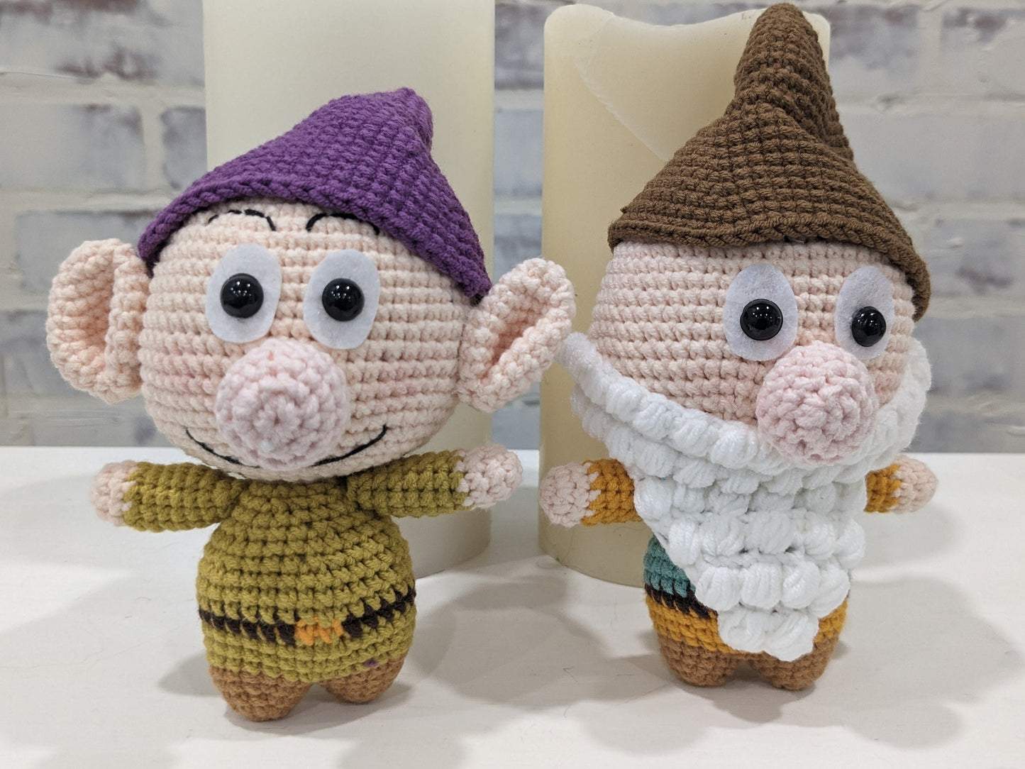Snow White & the Seven Dwarfs, Handmade Crochet Dolls, Full Set, Disney Princess, Great gift, Amigurumi figures