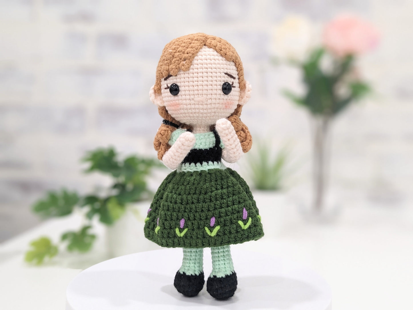 Frozen Doll Set, Handmade Crochet Amigurumi, Disney Princess Elsa and Anna, Olaf