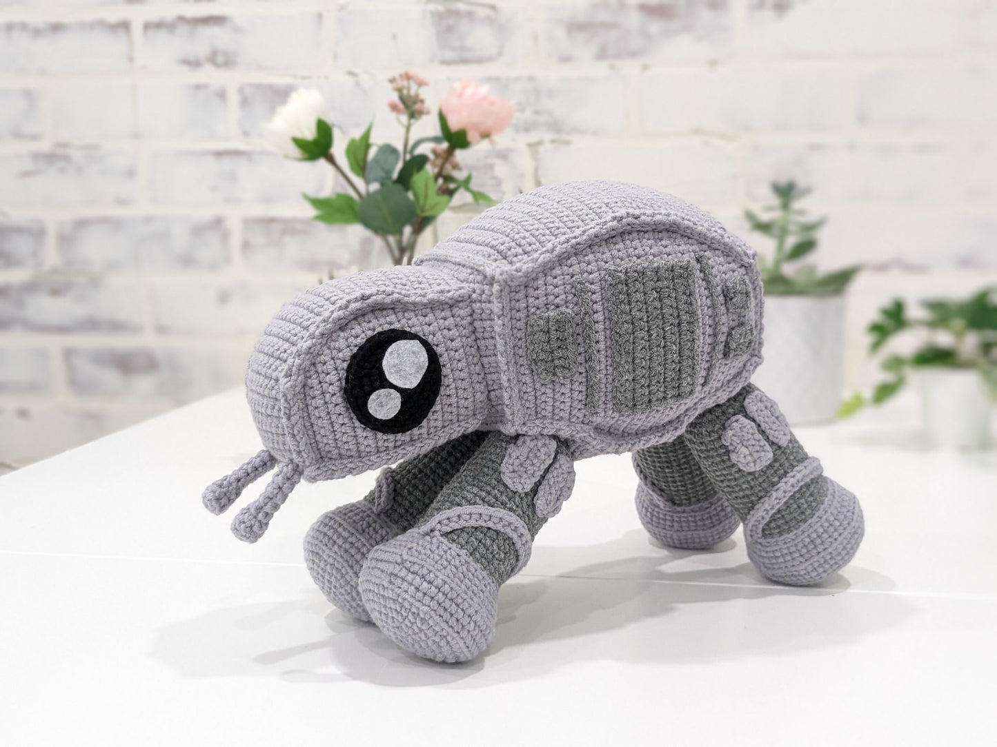 AT-AT Imperial Walker, Handmade Crochet Amigurumi, Baby, Crib Toy, Stuffy