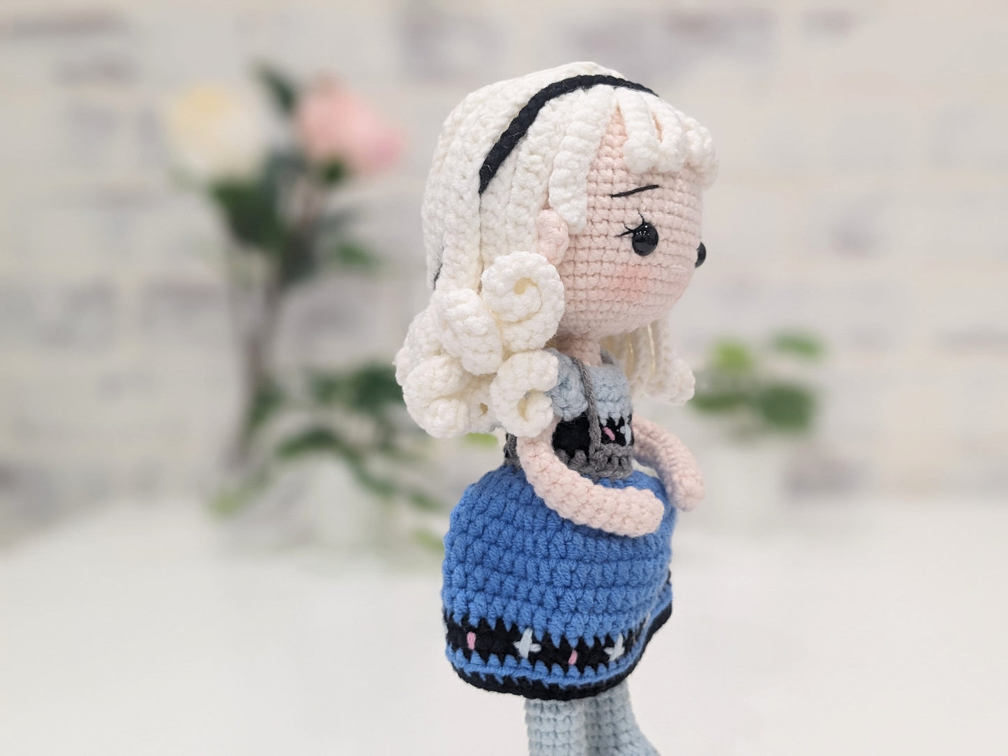 Princess Doll, Handmade Crochet Amigurumi, Disney Princess Elsa, Frozen, Large doll