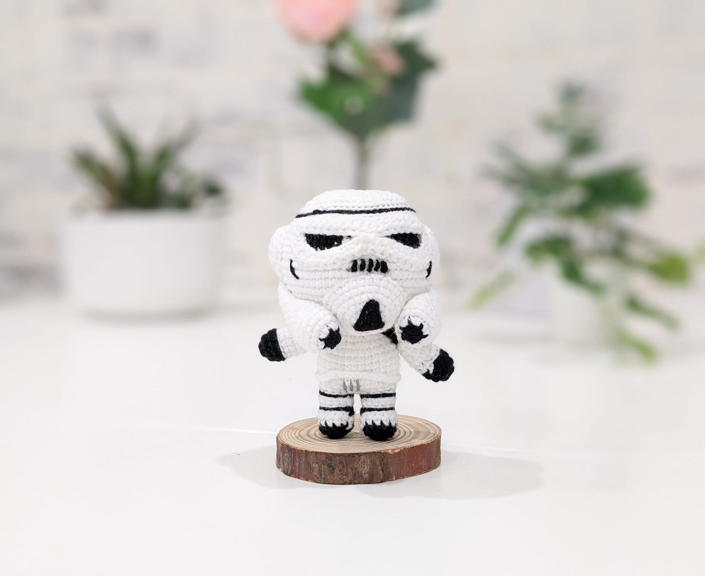 Storm Trooper, Handmade Crochet, Amigurumi doll