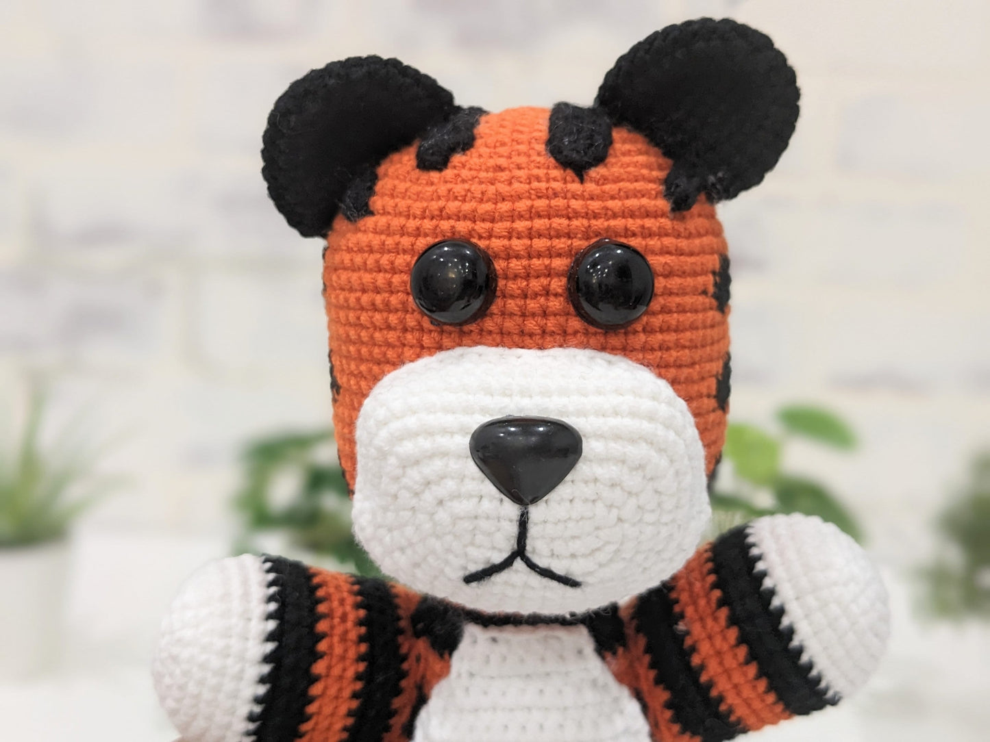 Hobbes Stuffed Tiger, Stuffy, Handmade Crochet Amigurumi, Readymade Finished, Ready to Ship!