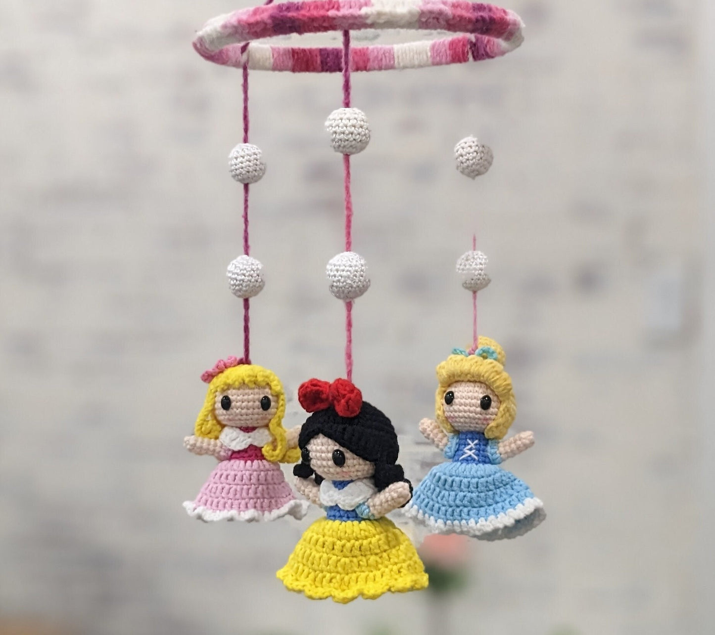 Princess, Snow White, Cinderella, Sleeping Beauty, handmade crochet, Baby Shower gift, Disney, Ready made in stock!