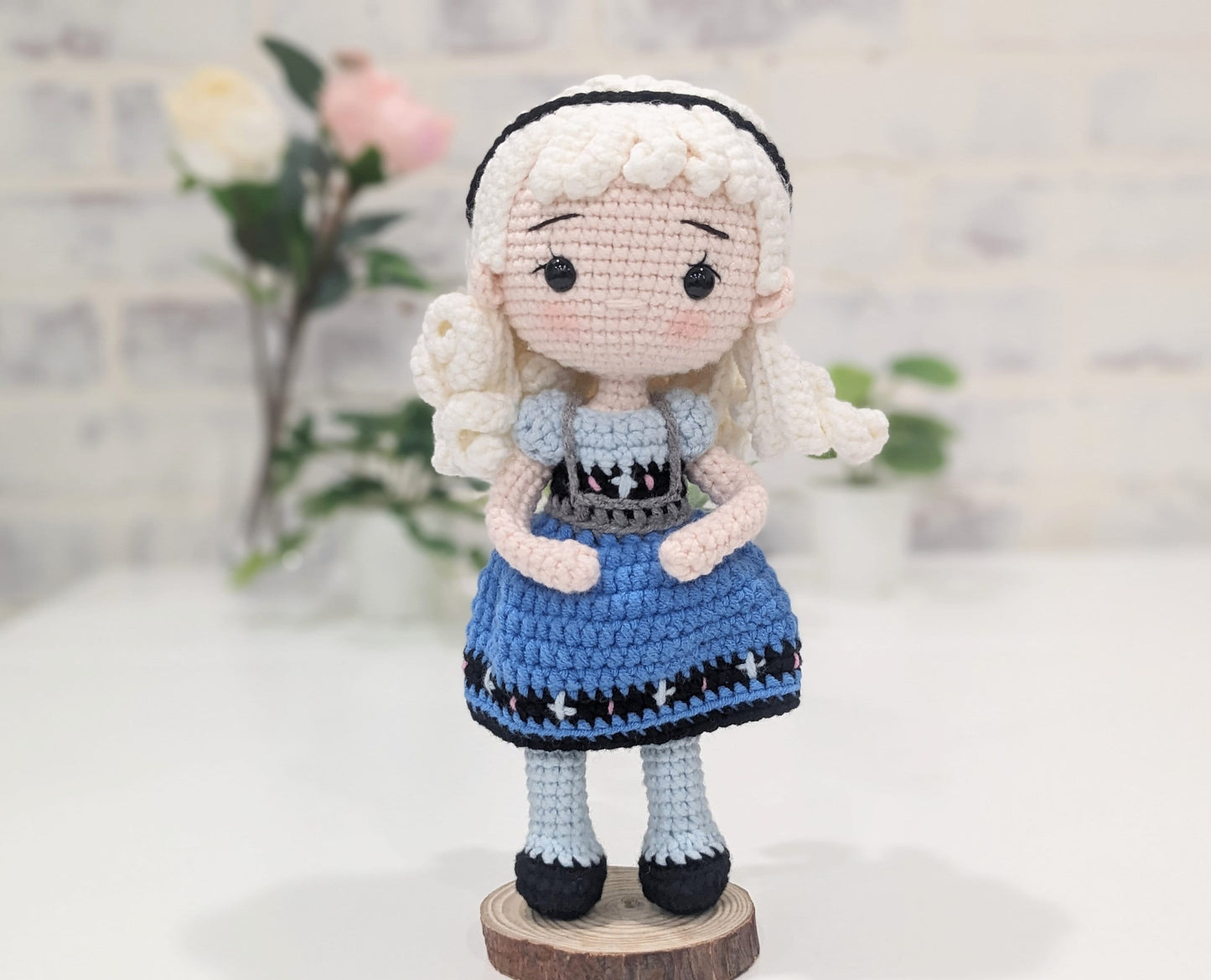 Princess Doll, Handmade Crochet Amigurumi, Disney Princess Elsa, Frozen, Large doll