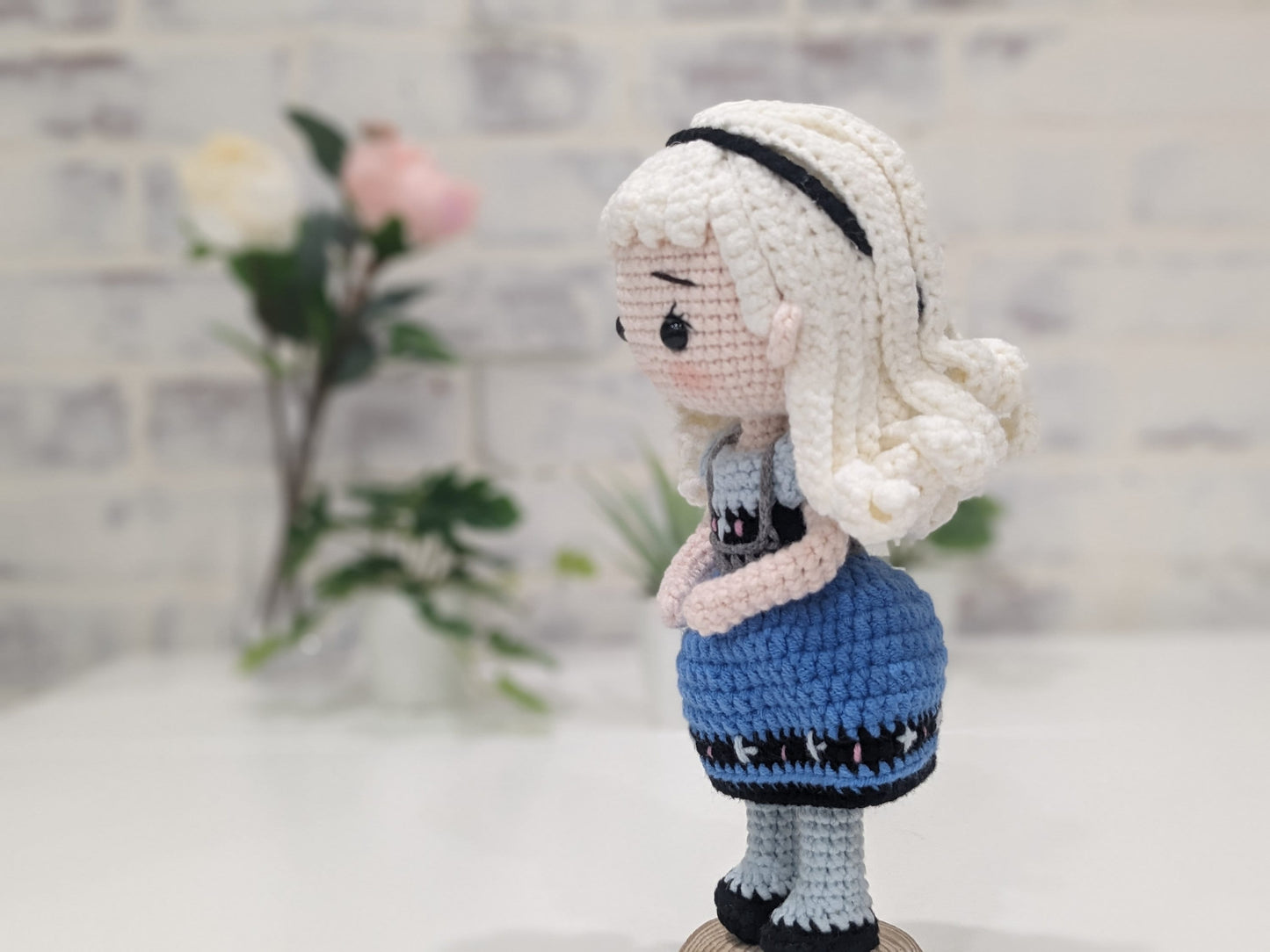 Princess Doll, Handmade Crochet Amigurumi, Disney Princess Elsa, Frozen, Large doll