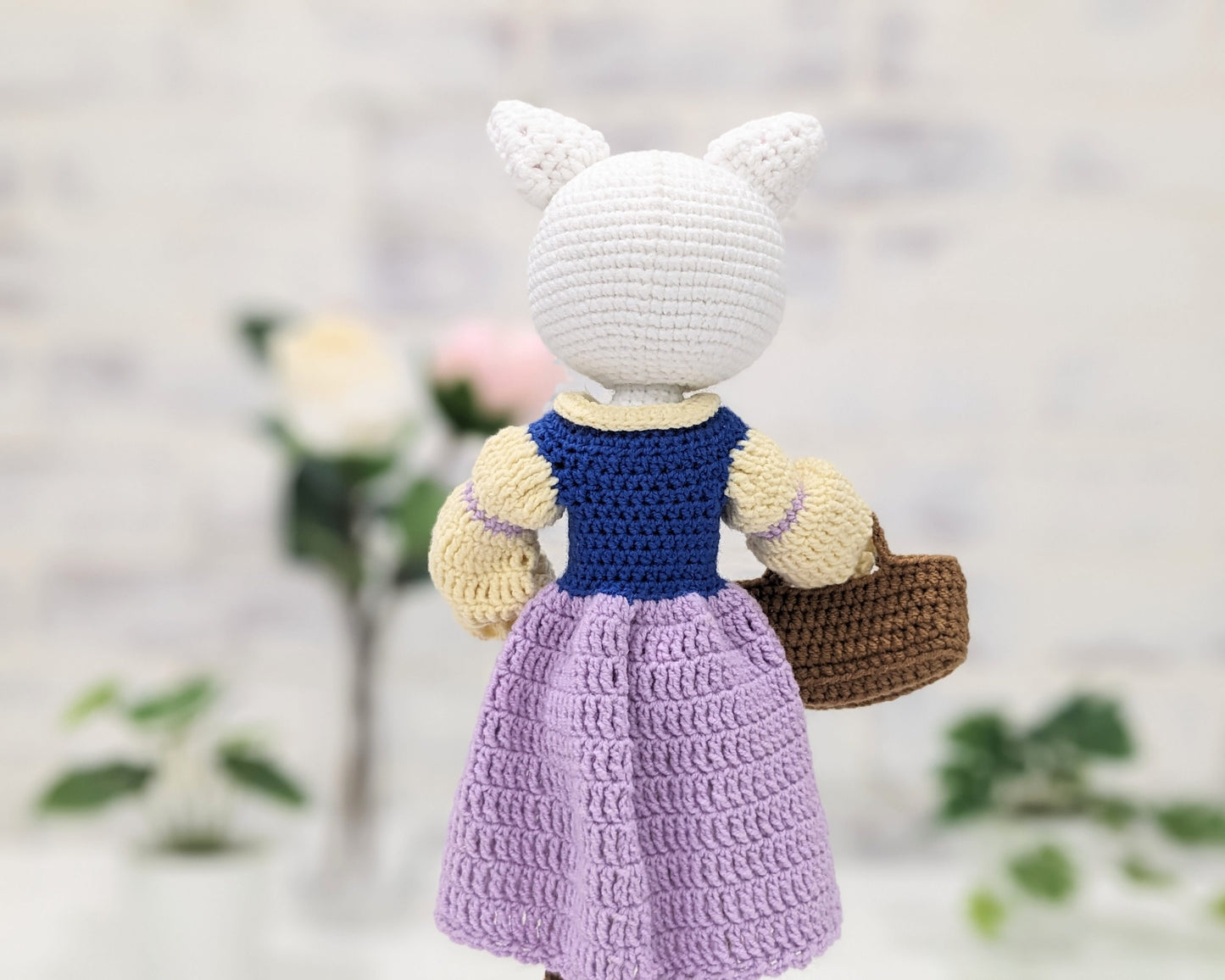 Dulcinea, Puss in Boots, Handmade Crochet Doll, unique, one of a kind!