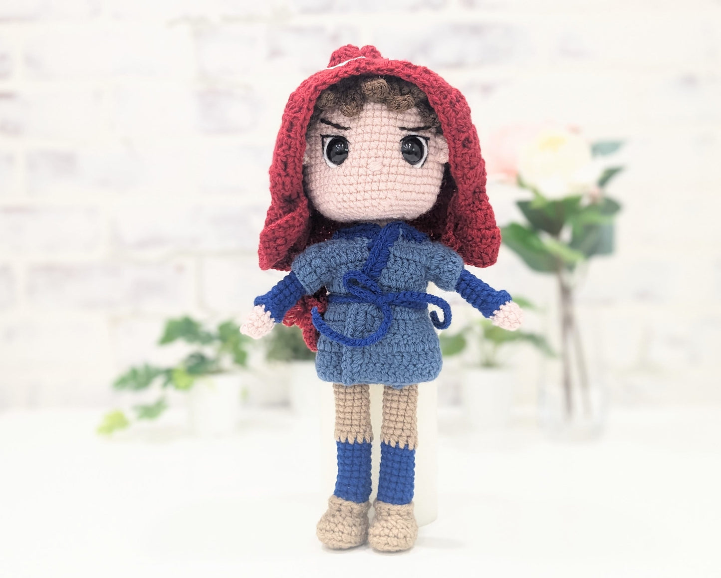 Princess Mononoke and Ashitaka, Handmade Crochet Amigurumi Doll, Ghibli, Miyazaki, readymade, in stock!