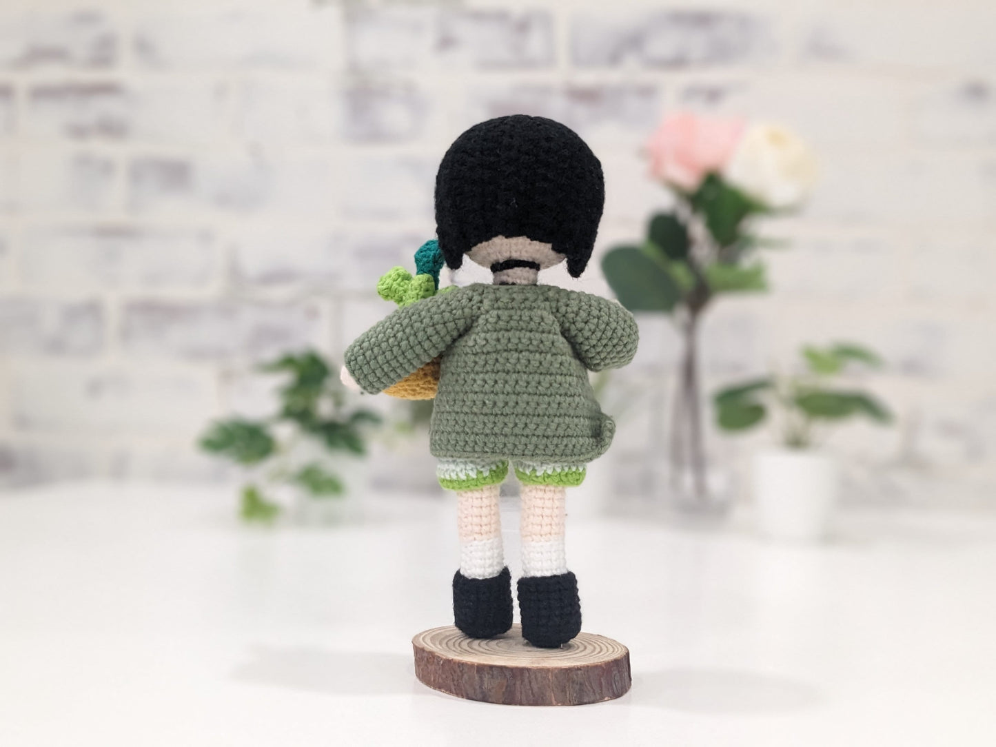 Mathilda, Leon: The Professional, Handmade Crochet Posable Doll