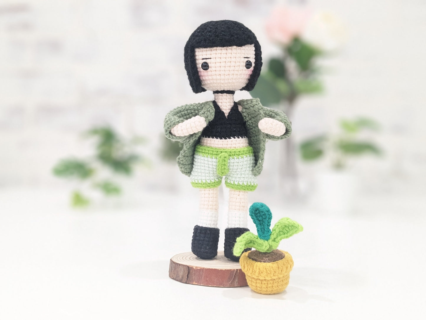 Mathilda, Leon: The Professional, Handmade Crochet Posable Doll