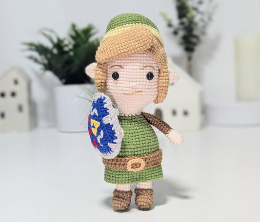 Link Doll - Legend of Zelda Series - Handmade Crochet - Ready to Ship