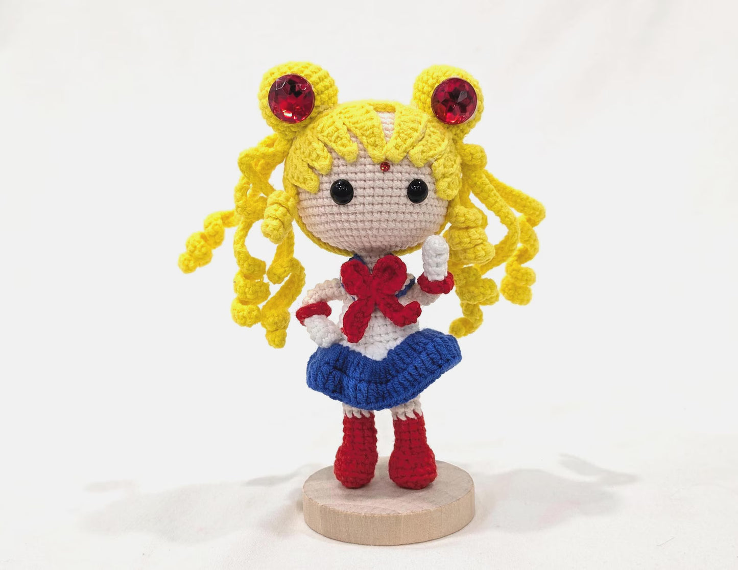 Sailor Moon Chibi Doll - Serena - Handmade Crochet Amigurumi Doll!