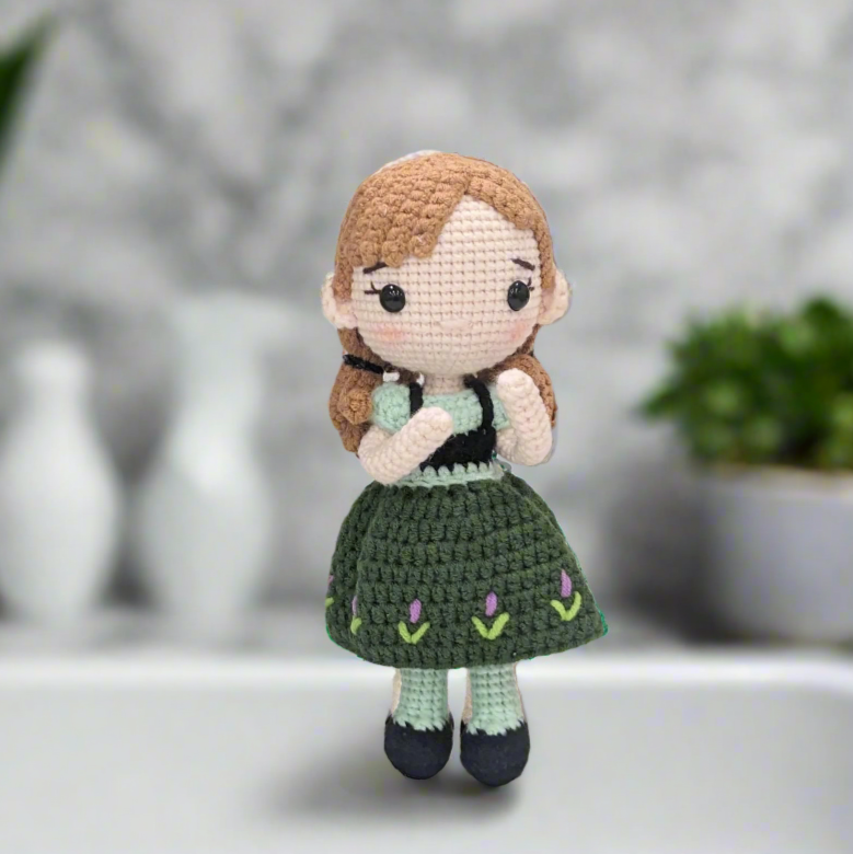 Princess Anna Dolls - Disney's Frozen - Large Size - Handmade Crochet Amigurumi