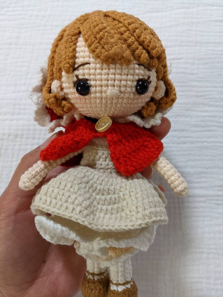 Fairy Tale doll, Little Red Riding Hood, crochet, present for girls, birthday gifts