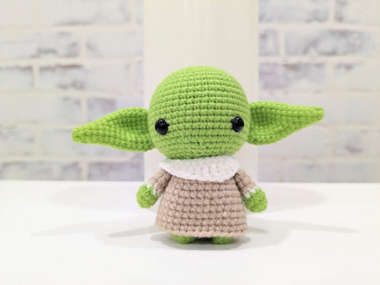 Grogu, Baby Yoda, Handmade Crochet Amigurumi Doll from Star wars Mandalorian