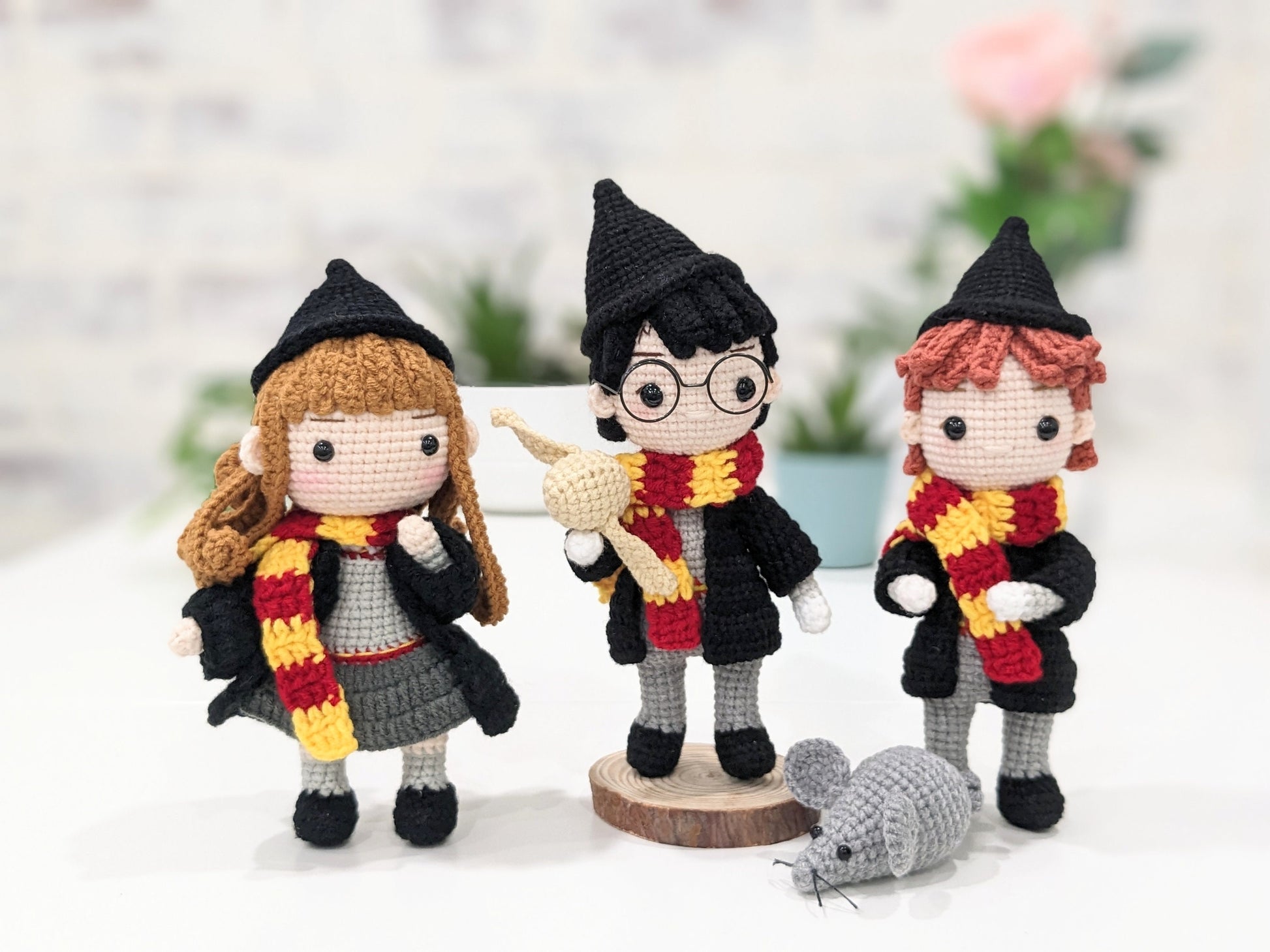 Harry Potter Handmade Crochet Doll and friends Hermione and Ron. Great gift, Amigurumi figures