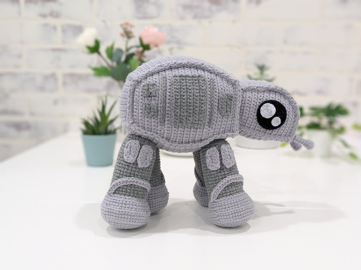 AT-AT Imperial Walker, Handmade Crochet Amigurumi, Baby, Crib Toy, Stuffy