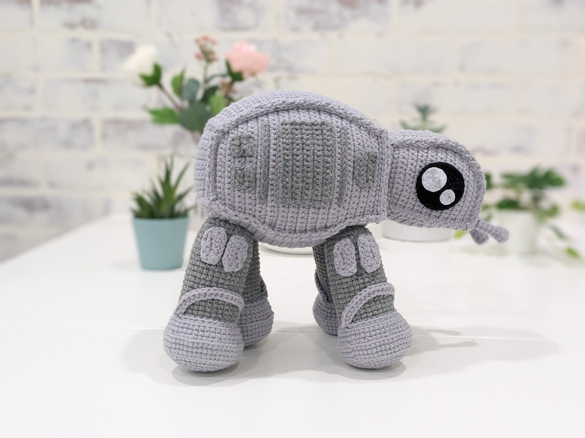 AT-AT Imperial Walker, Handmade Crochet Amigurumi, Baby, Crib Toy, Stuffy