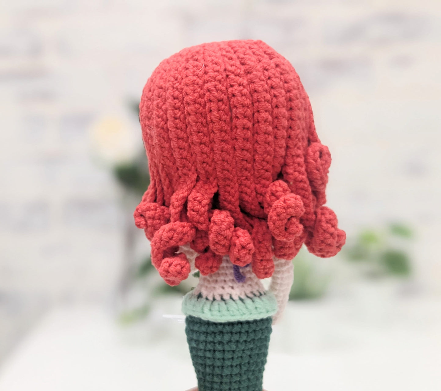 Princess Doll, Handmade Crochet Amigurumi, Disney Princess Ariel, Little Mermaid, Large doll