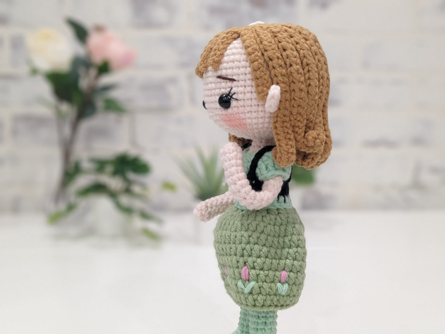 Princess Doll, Handmade Crochet Amigurumi, Disney Princess Anna, Frozen, Large doll