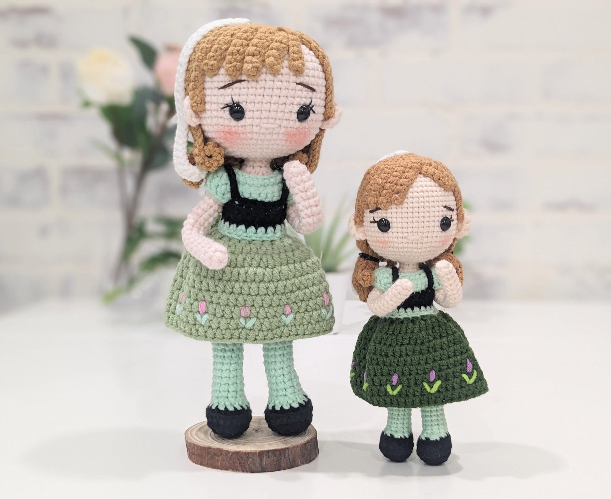 Princess Doll, Handmade Crochet Amigurumi, Disney Princess Anna, Frozen, Large doll